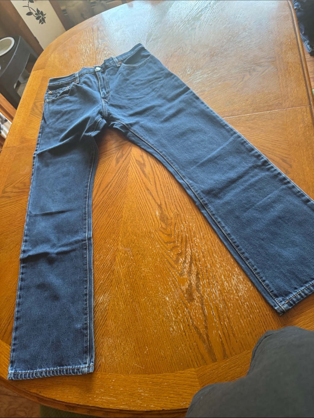 Classic Men's Dark Blue Jeans
